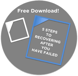 5 Steps To Recovering After You Have Failed White Paper Icon