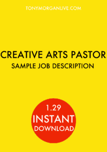 creative arts pastor