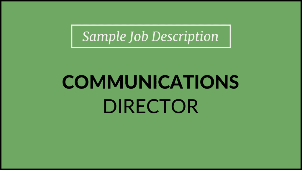 comm director