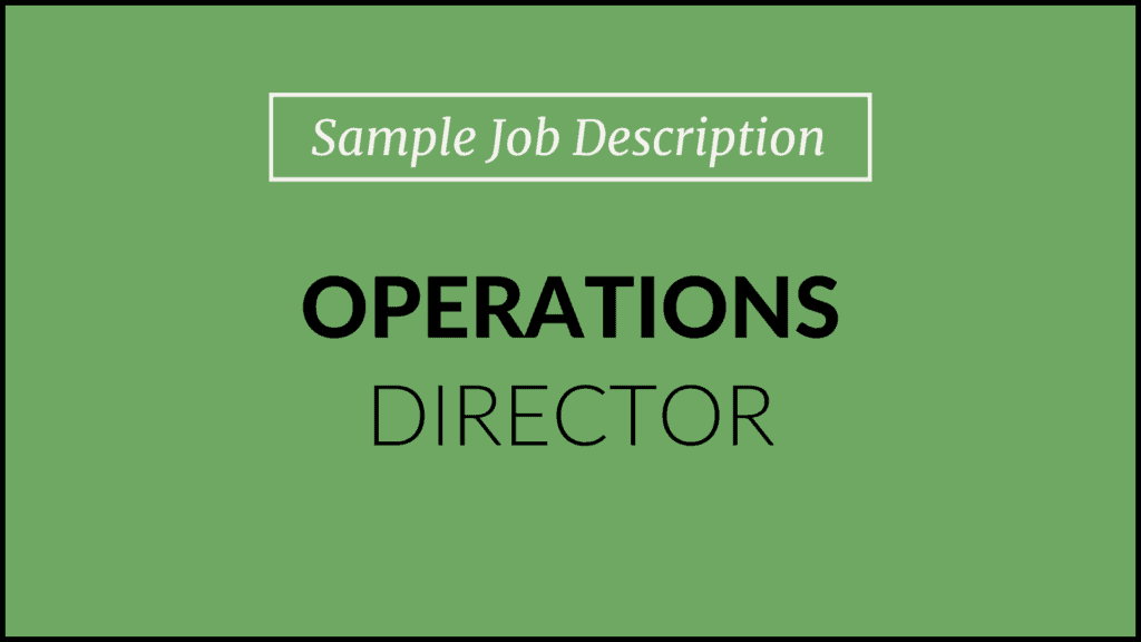 operations director